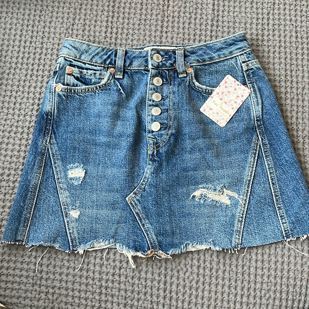 Free People Denim Skirt